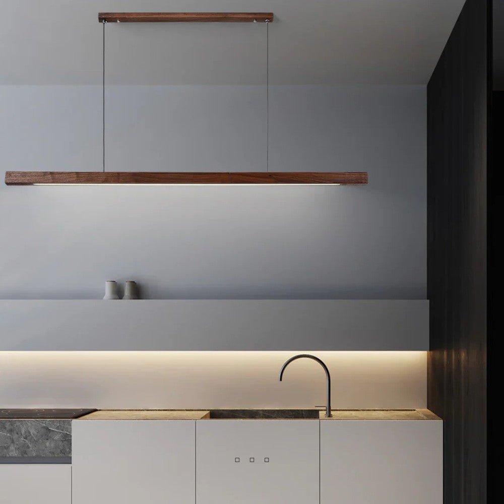Wooden Linear Pendant Light for Kitchen - Pendant Light - Wild Eye Vision