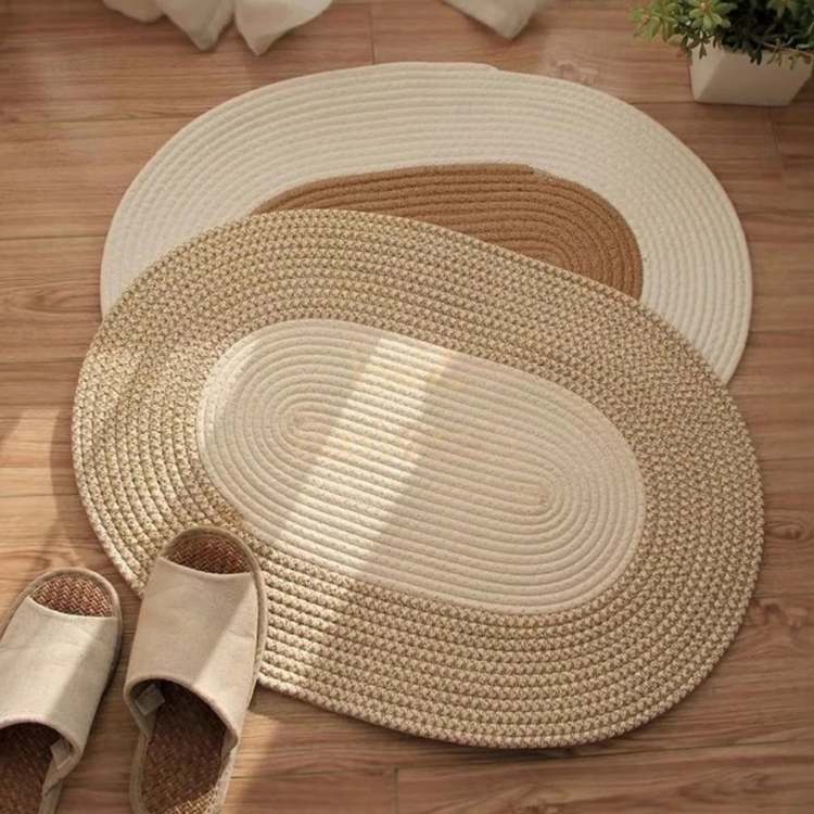 WovenNest Oval Braided Floor Mat - Mat - Wild Eye Vision