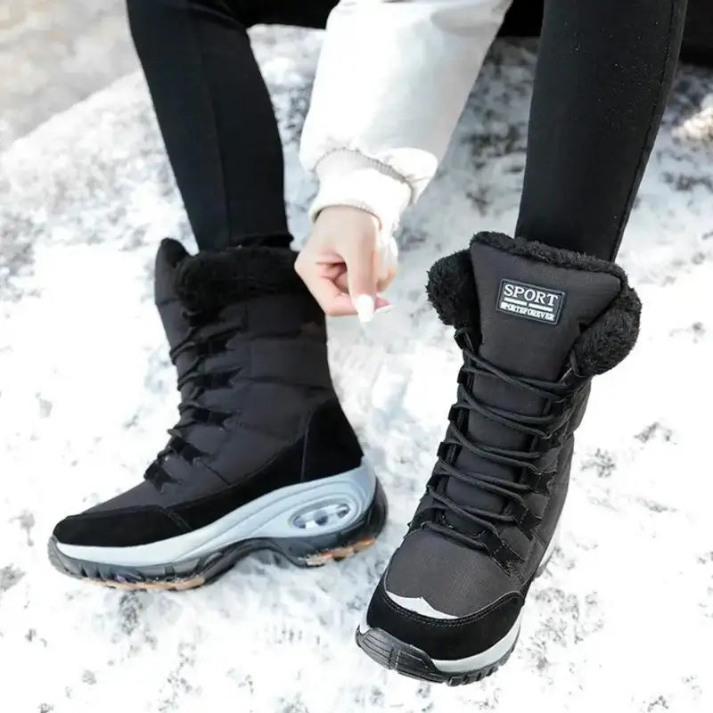 Fleece-Lined Snow Boots for Women