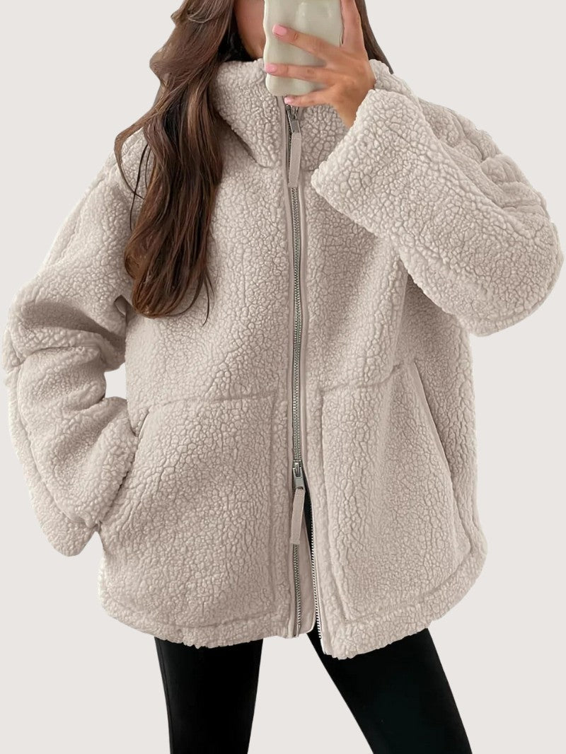 Cozy Zip-Up Fleece Winter Jacket