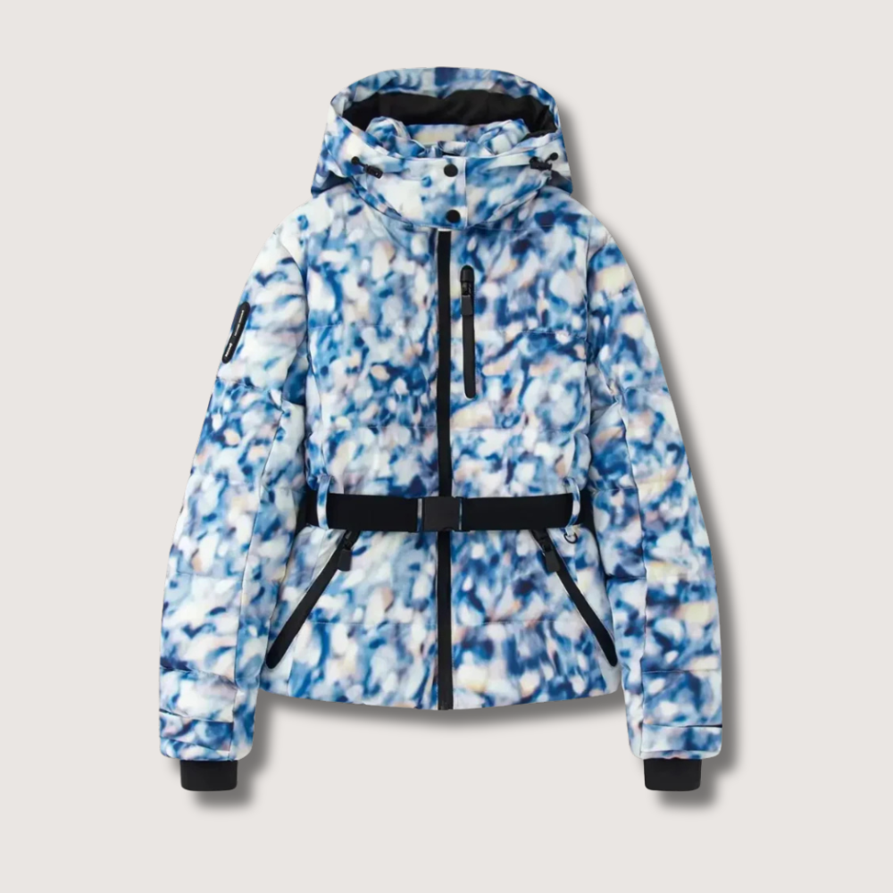 Women's Belted Hooded Puffer Jacket