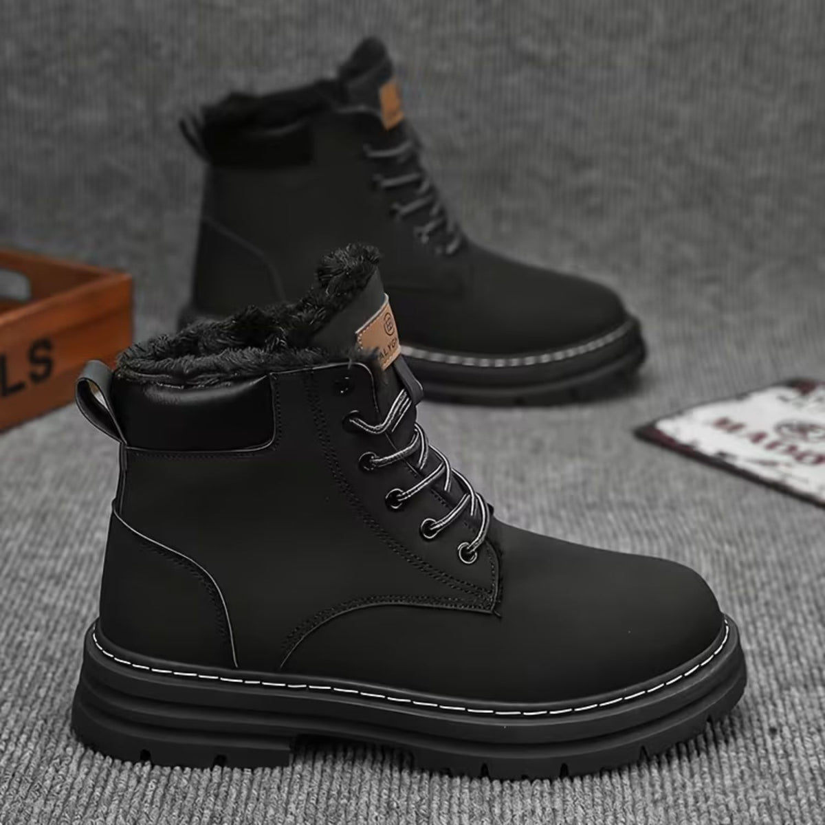 Fleece Lined Winter Snow Boots
