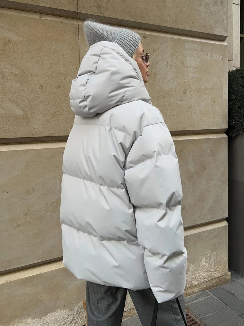 Women’s Oversized High-Neck Puffer Jacket