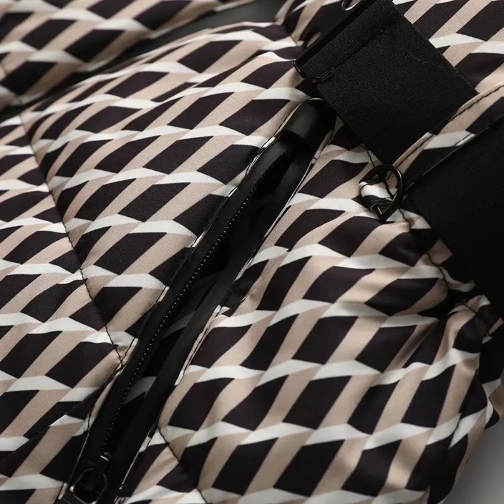 Women's Belted Hooded Puffer Jacket