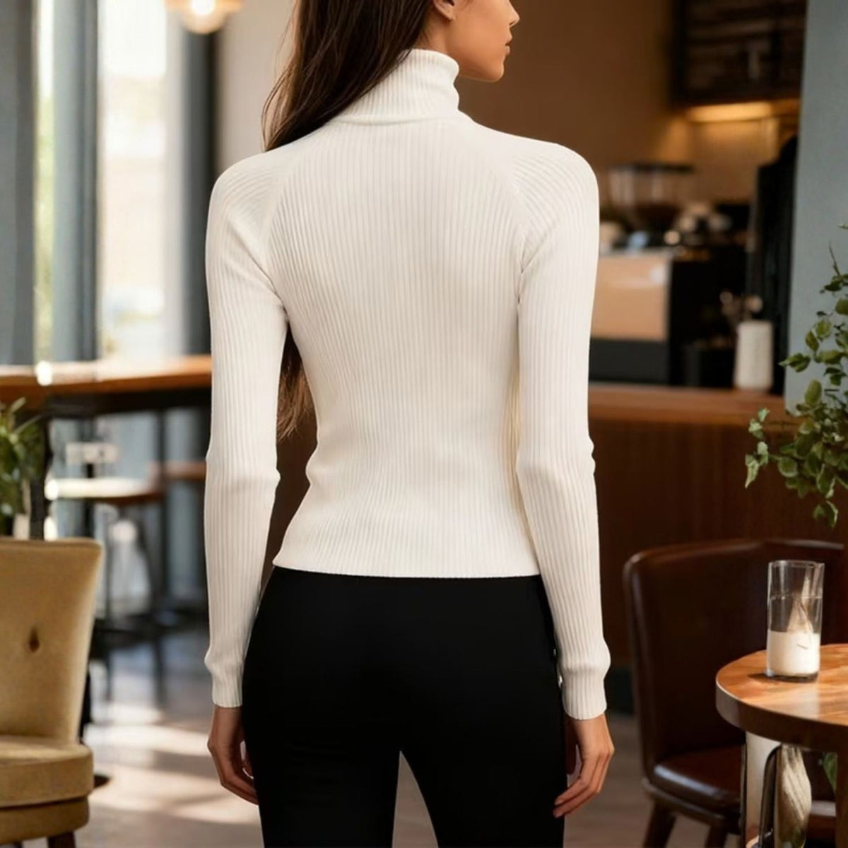 Women’s Ribbed Half Zip Top