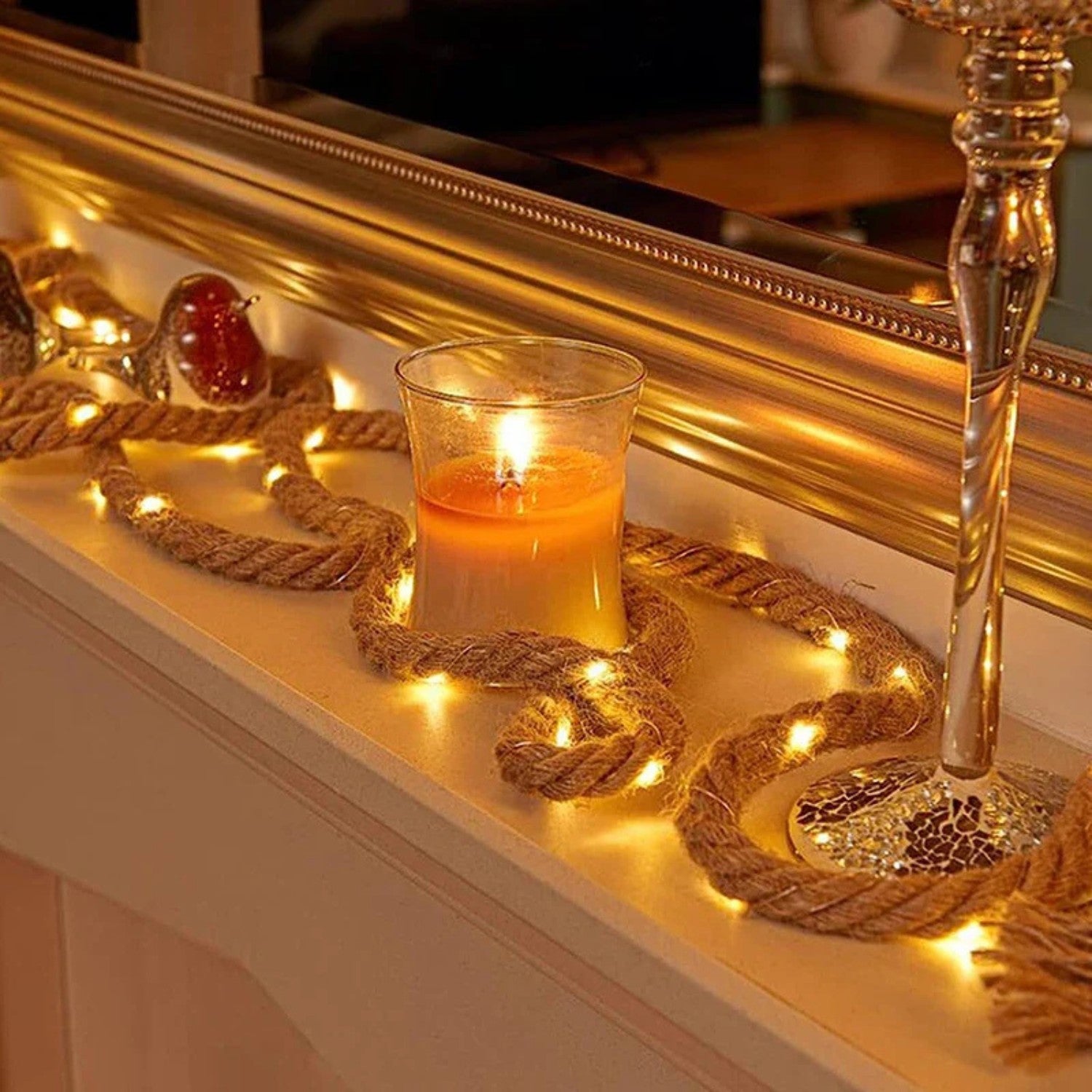 Rustic Rope Fairy Lights