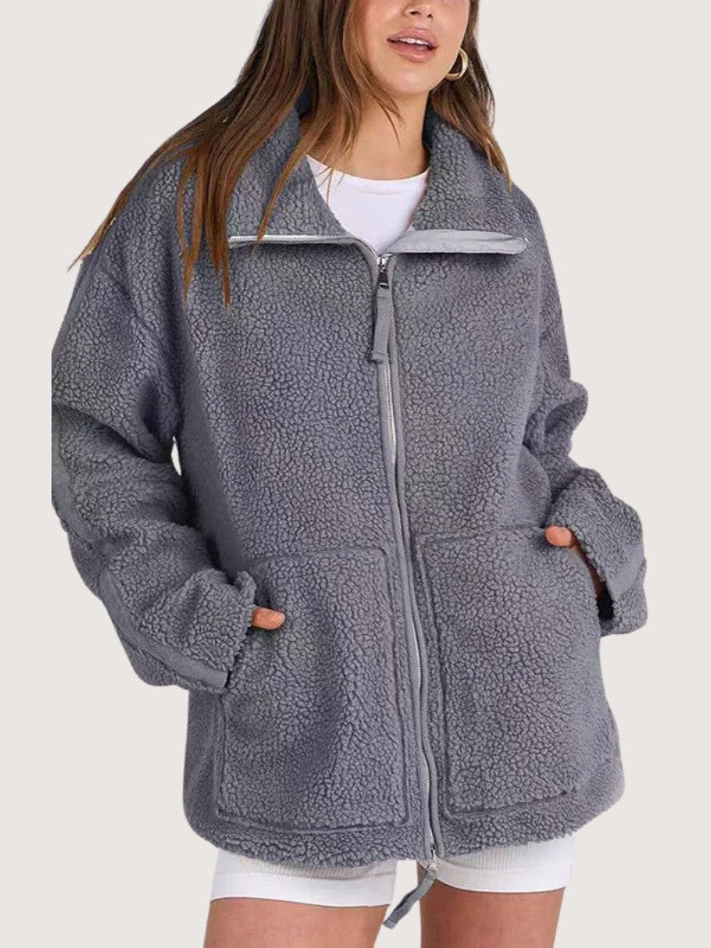 Cozy Zip-Up Fleece Winter Jacket