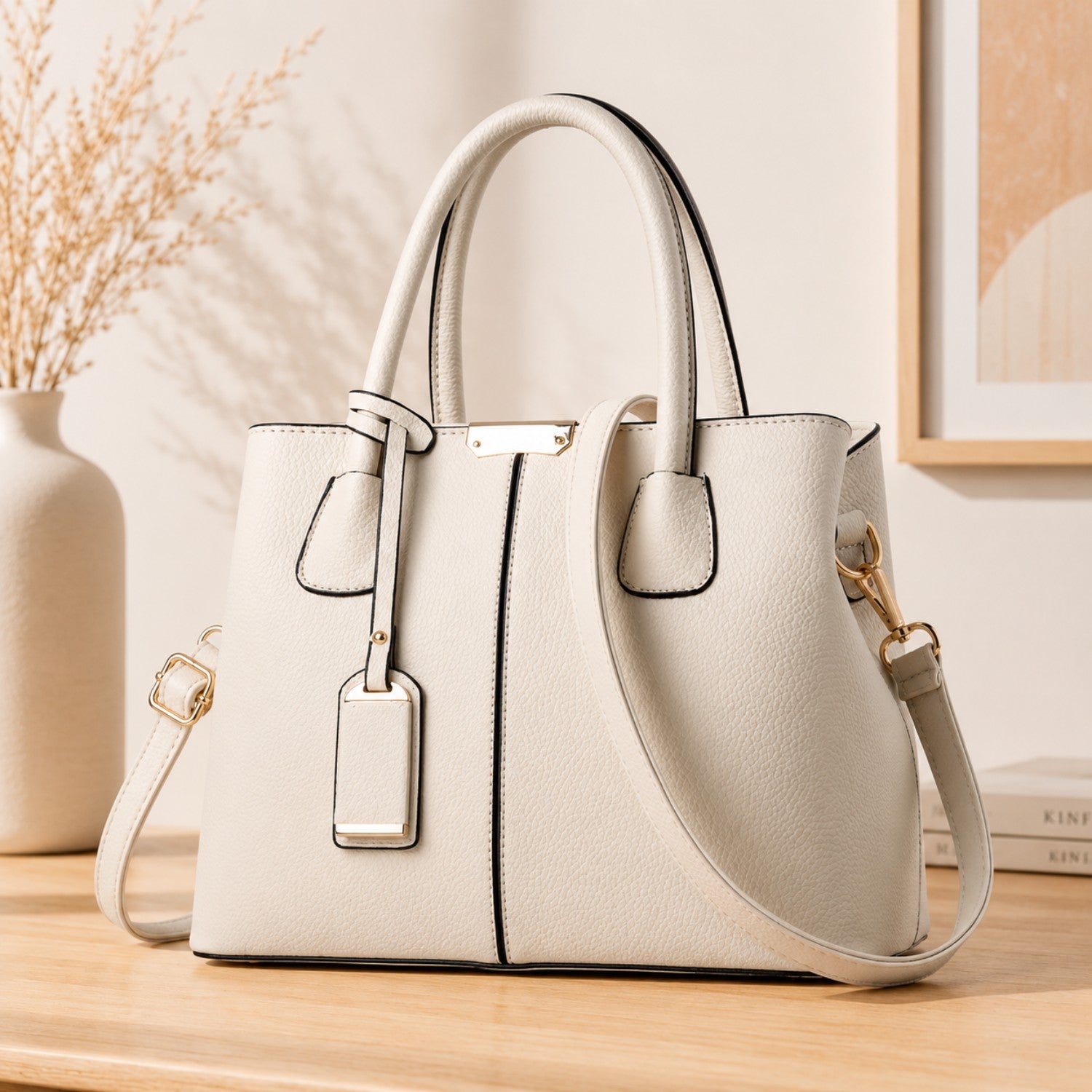 Elegant Large Capacity Tote Handbag