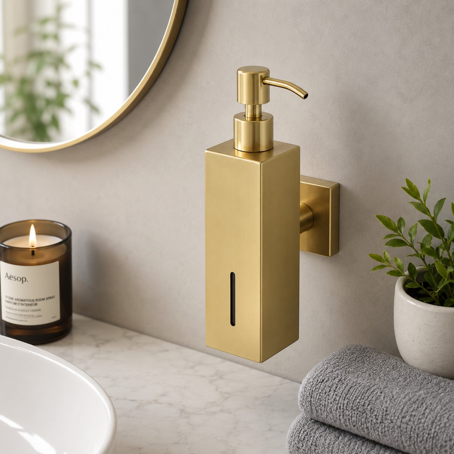 Wall Mounted Stainless Steel Dispenser