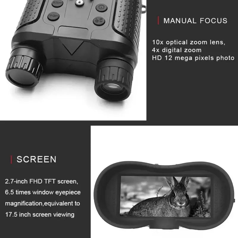 3D Night Vision IR Binoculars - Night Vision Binoculars - Wild Eye Vision