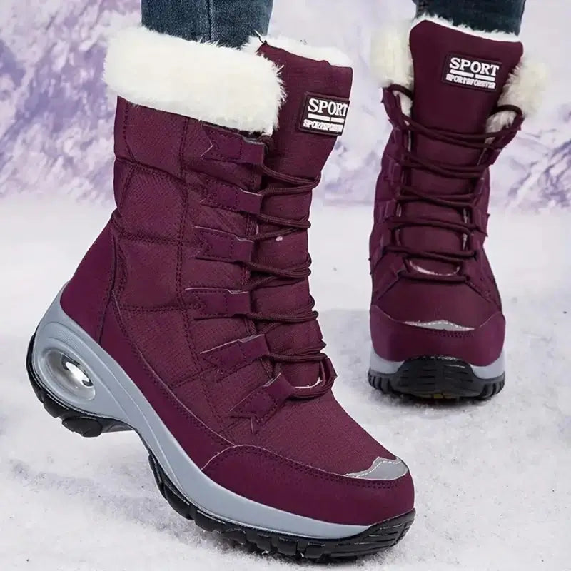 Fleece-Lined Snow Boots for Women