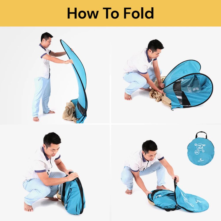 4-Person Family Beach Pop-Up Tent