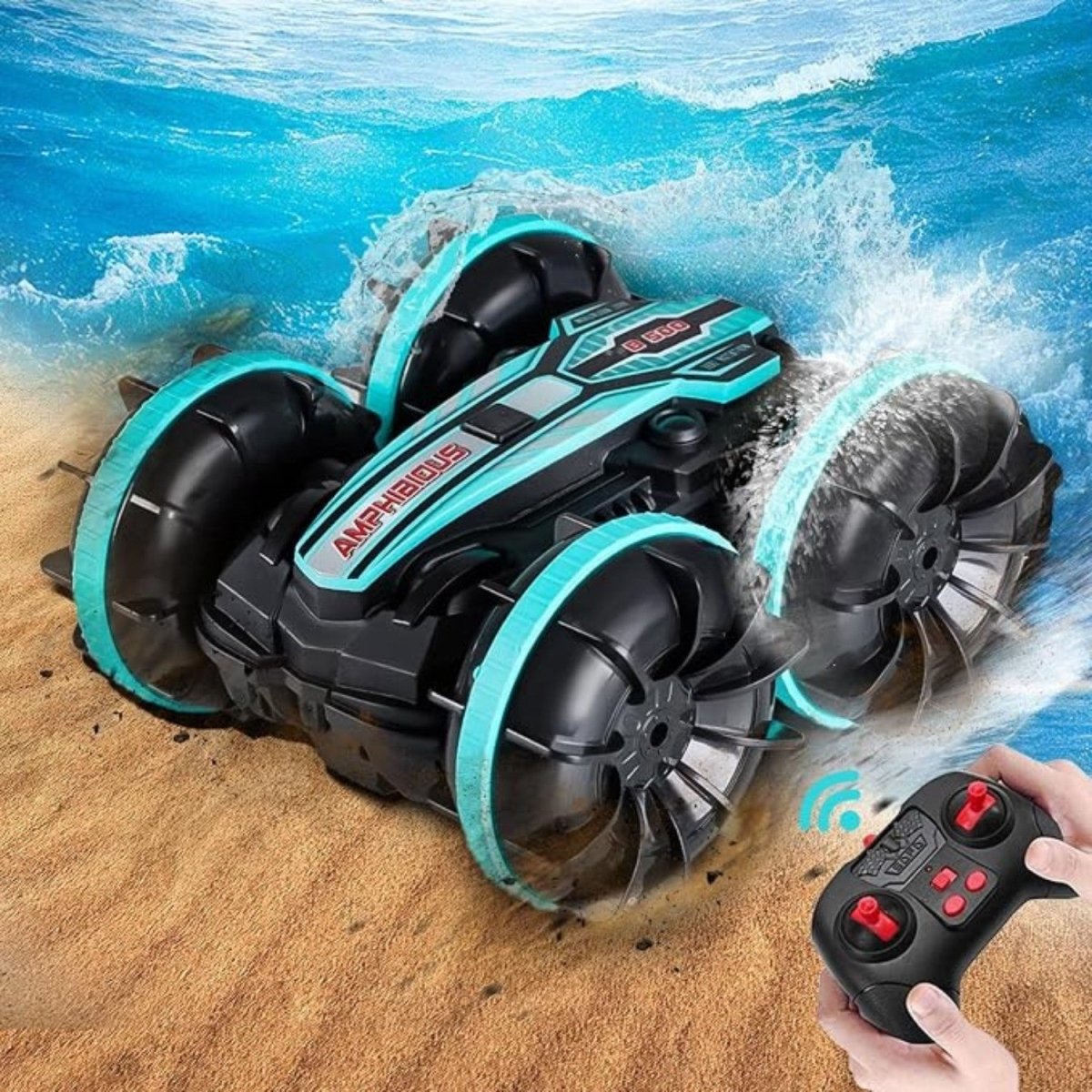 4WD Amphibious Remote Control Stunt Car - RC Car 4x4 - Wild Eye Vision