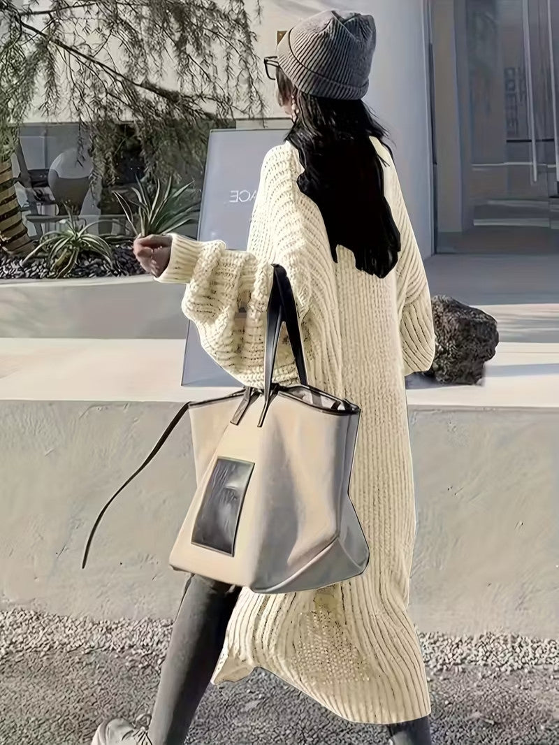 Women's Long Open Front Cardigan