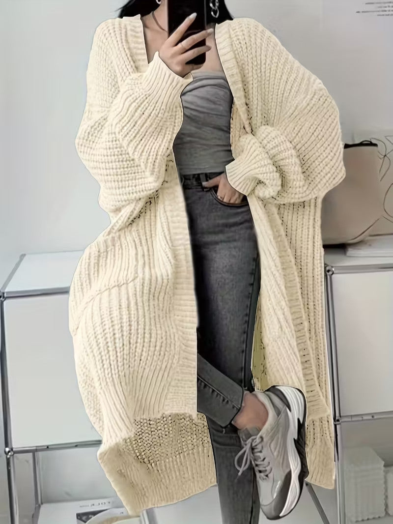 Women's Long Open Front Cardigan