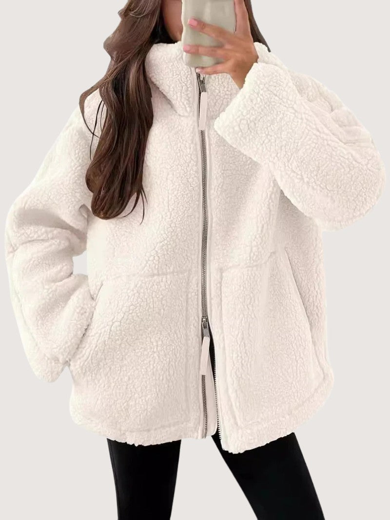 Cozy Zip-Up Fleece Winter Jacket