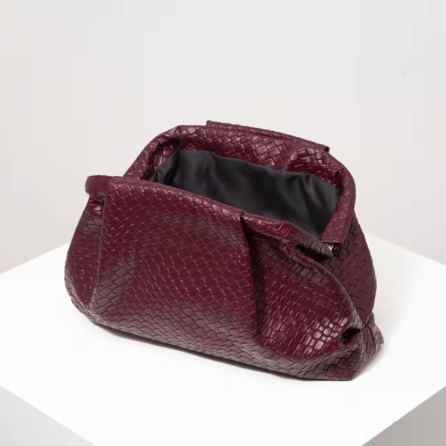 Vintage Woven Oversized Clutch Bag