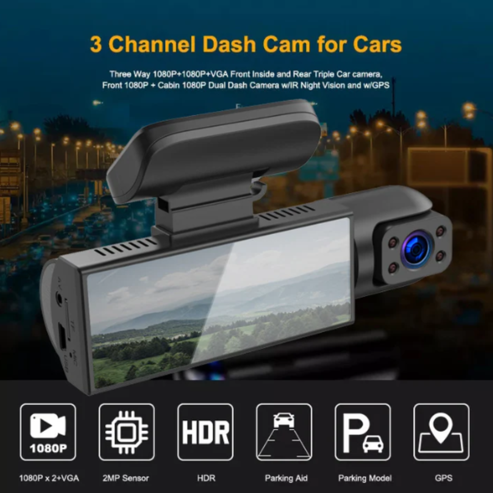 Dual Lens HD Dashcam