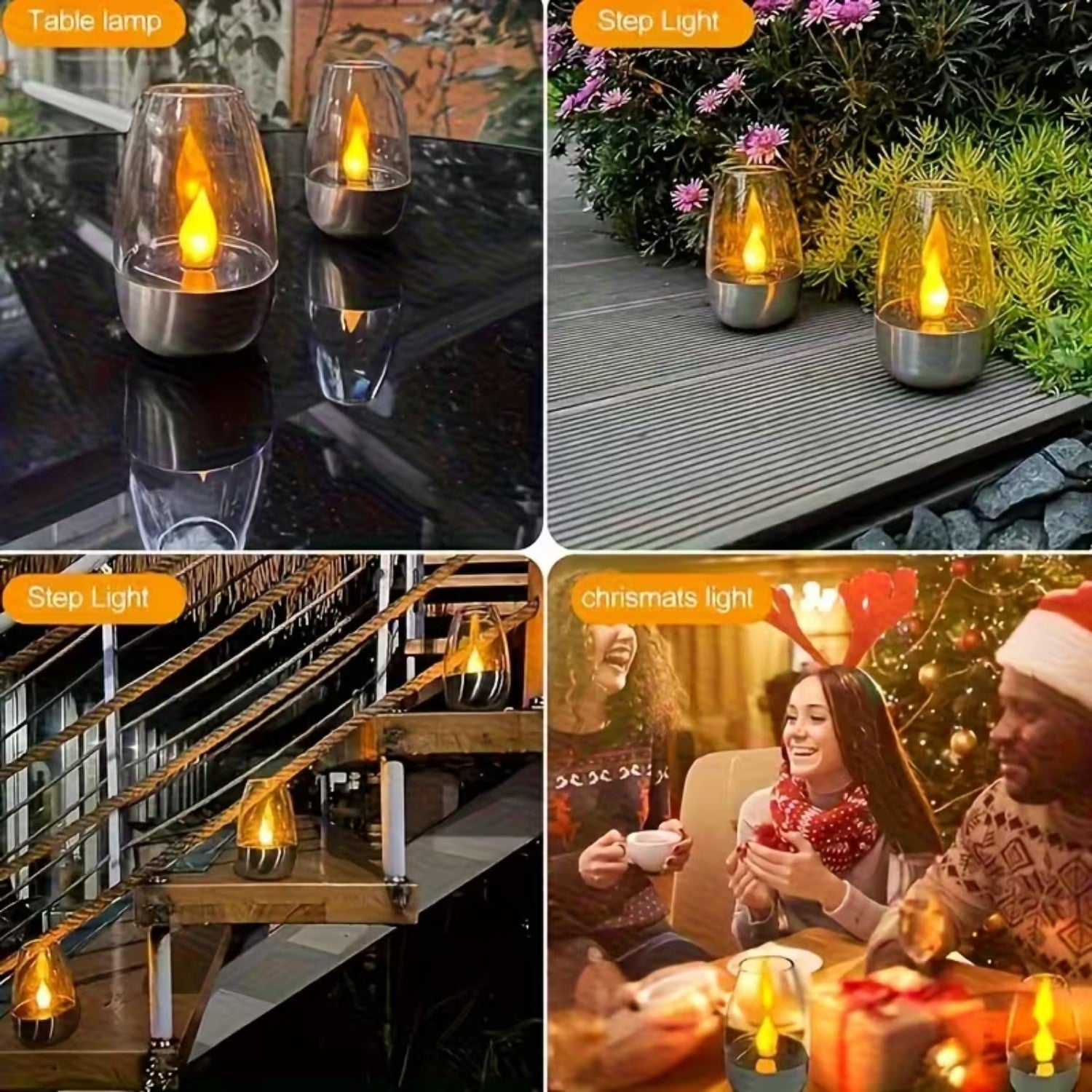 Solar Flameless Candle Garden Lights