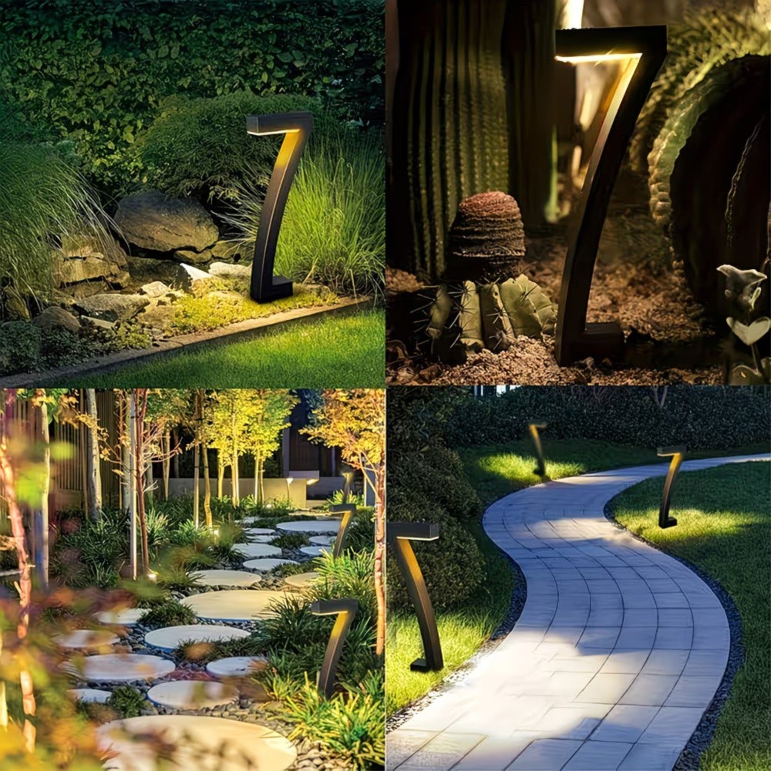 Solar LED Pathway Lawn Lights