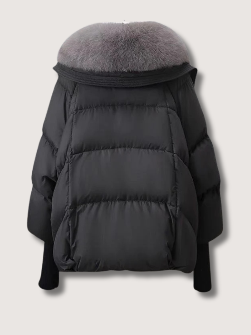 Women's Puffer Jacket with Soft Collar