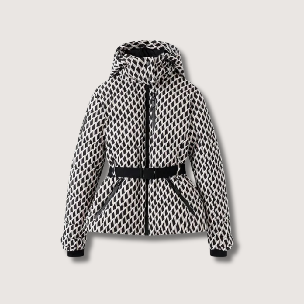 Women's Belted Hooded Puffer Jacket