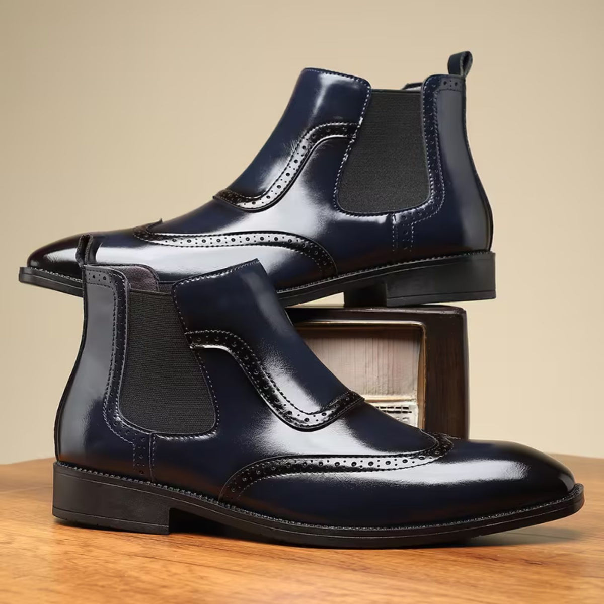 Brogue Chelsea Ankle Boots