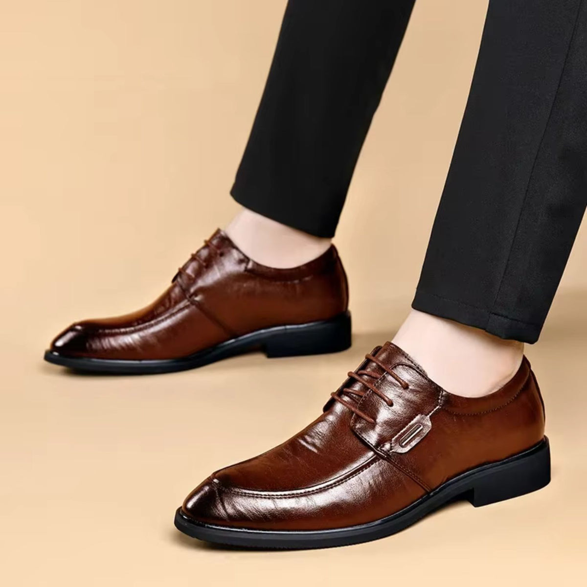 Leather Lace Up Oxford Shoes