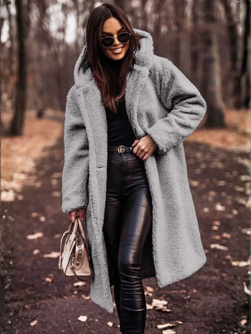 Lightweight Hooded Teddy Winter Coat