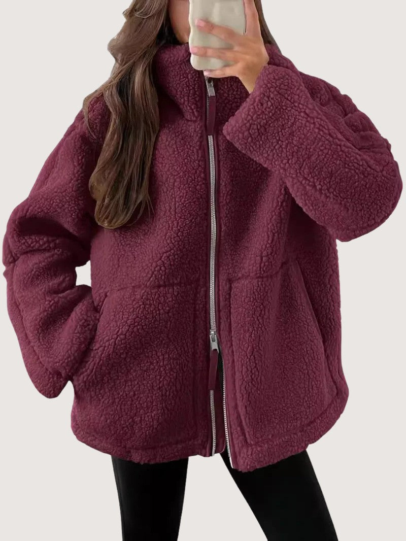 Cozy Zip-Up Fleece Winter Jacket