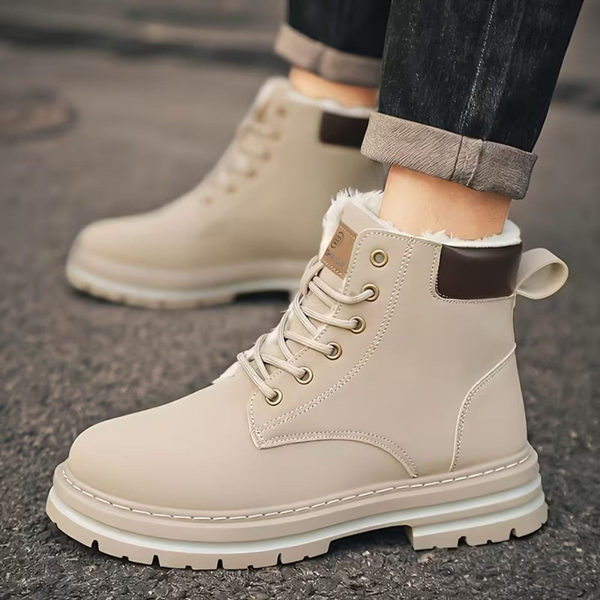Fleece Lined Winter Snow Boots