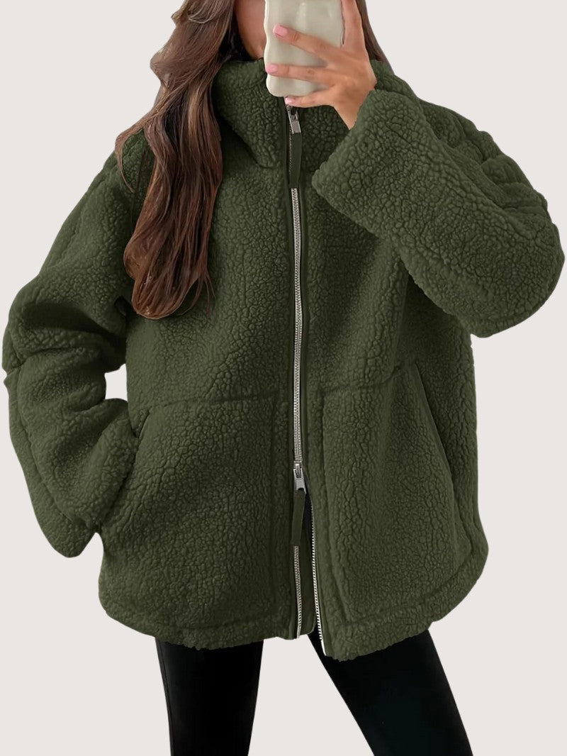 Cozy Zip-Up Fleece Winter Jacket