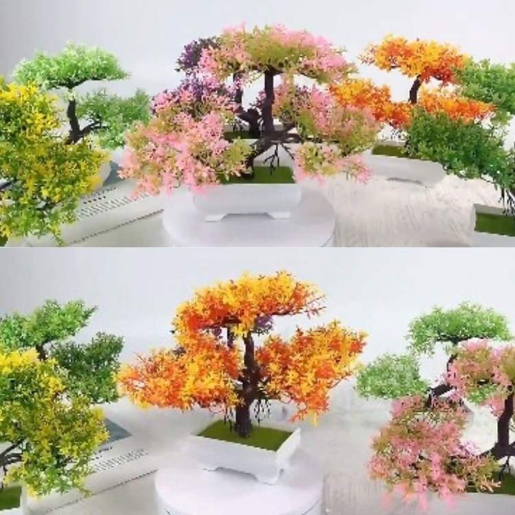 AuraBloom Decorative Bonsai Pot - Artificial Plant - Wild Eye Vision