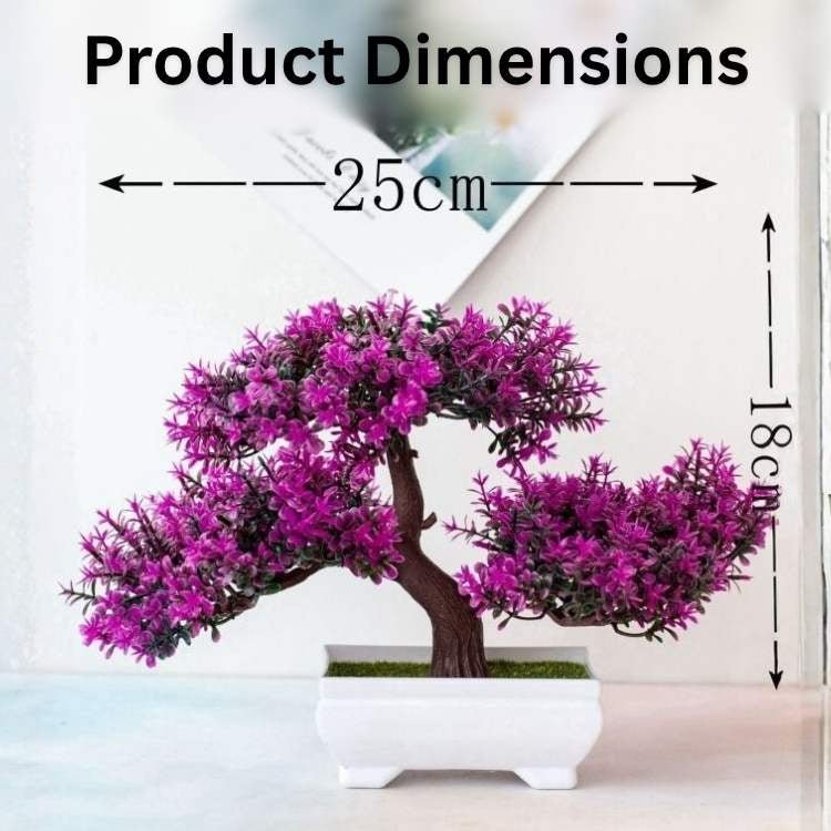 AuraBloom Decorative Bonsai Pot - Artificial Plant - Wild Eye Vision