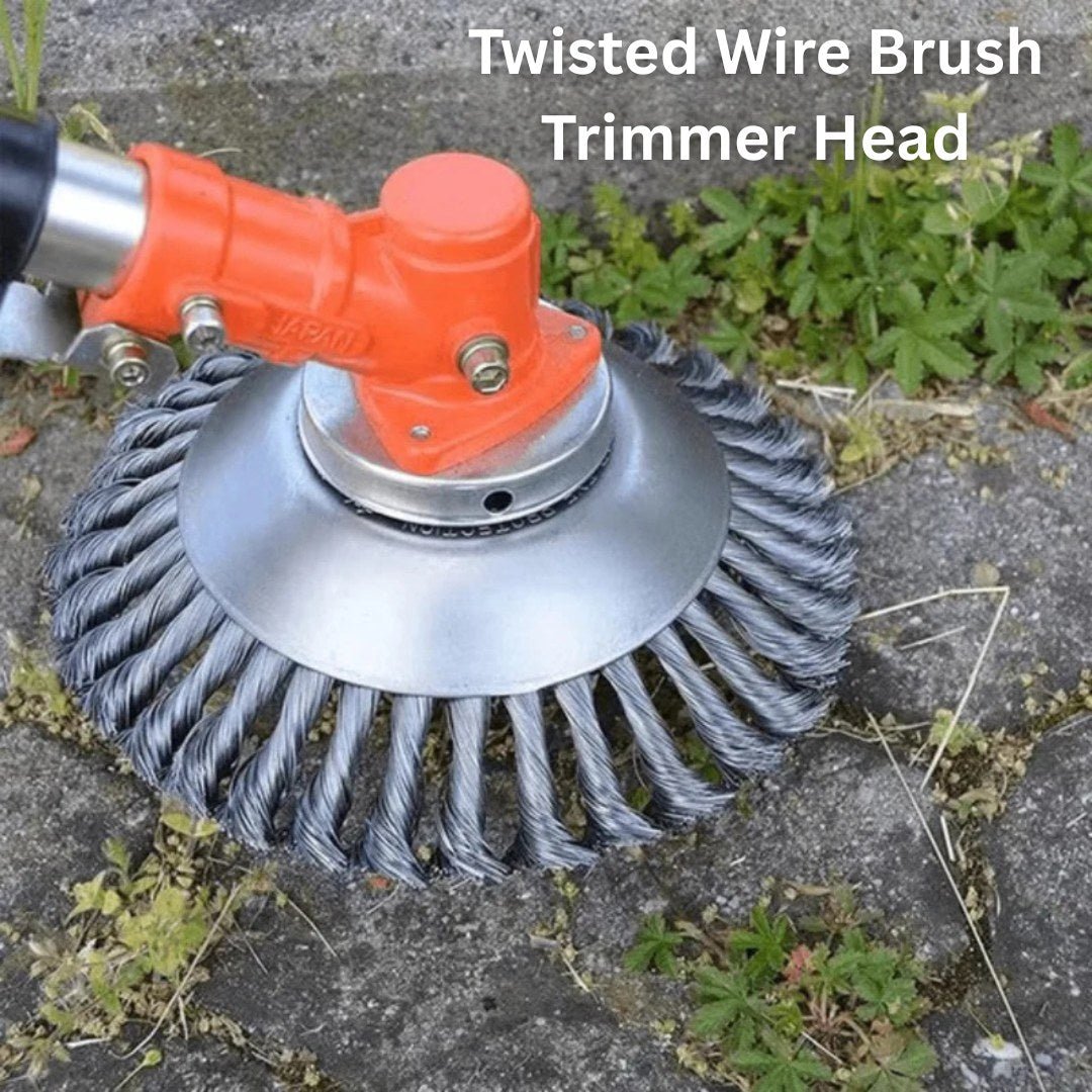 BladePro – 360° Carbon Steel Wire Brush Cutter Head for Grass & Weed Trimming - Strimmer Head - Wild Eye Vision