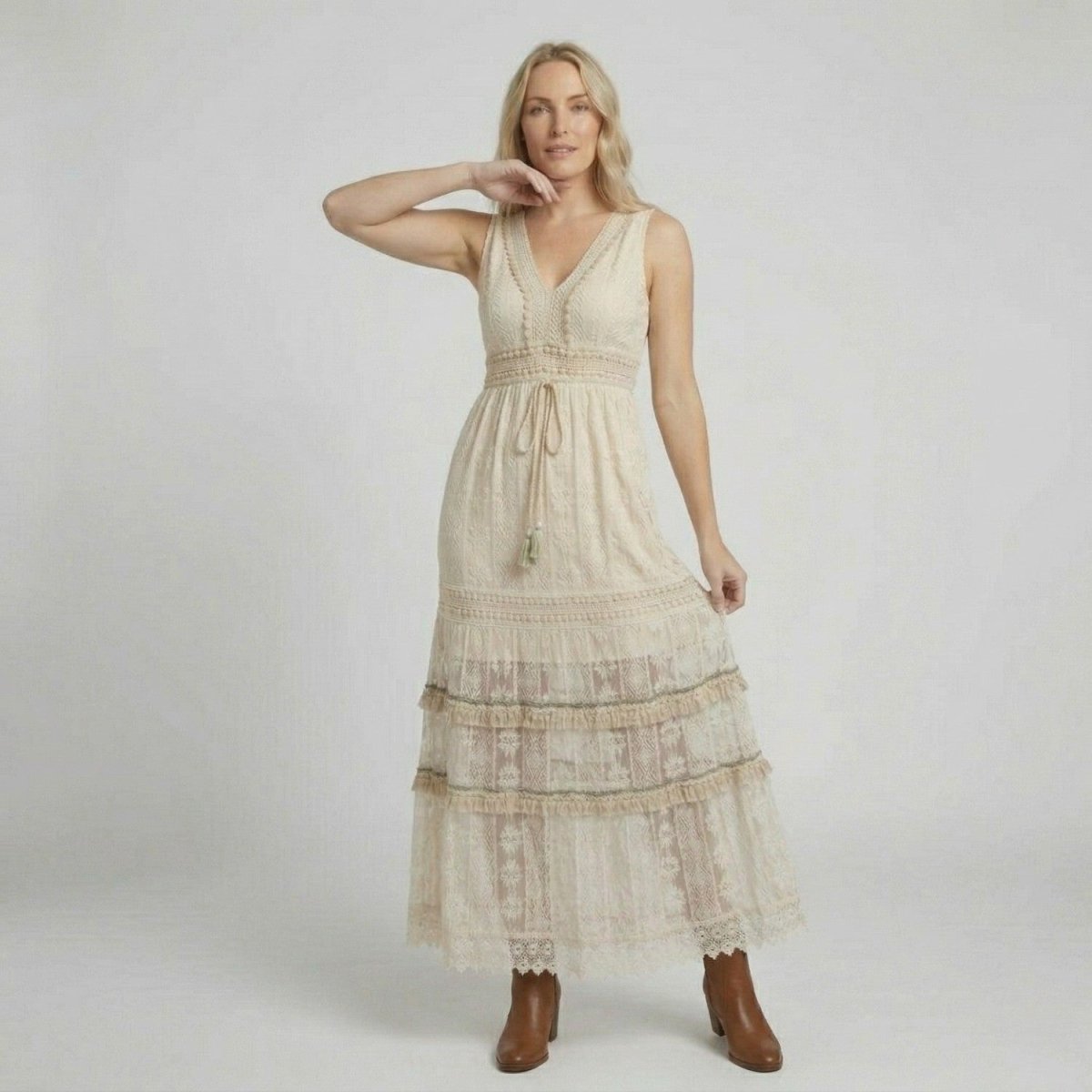 Boho Lace Summer Maxi Dress - Maxi Dress - Wild Eye Vision