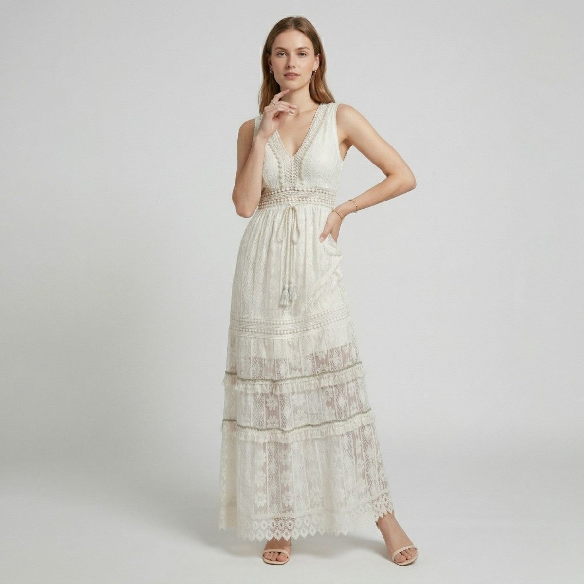 Boho Lace Summer Maxi Dress - Maxi Dress - Wild Eye Vision