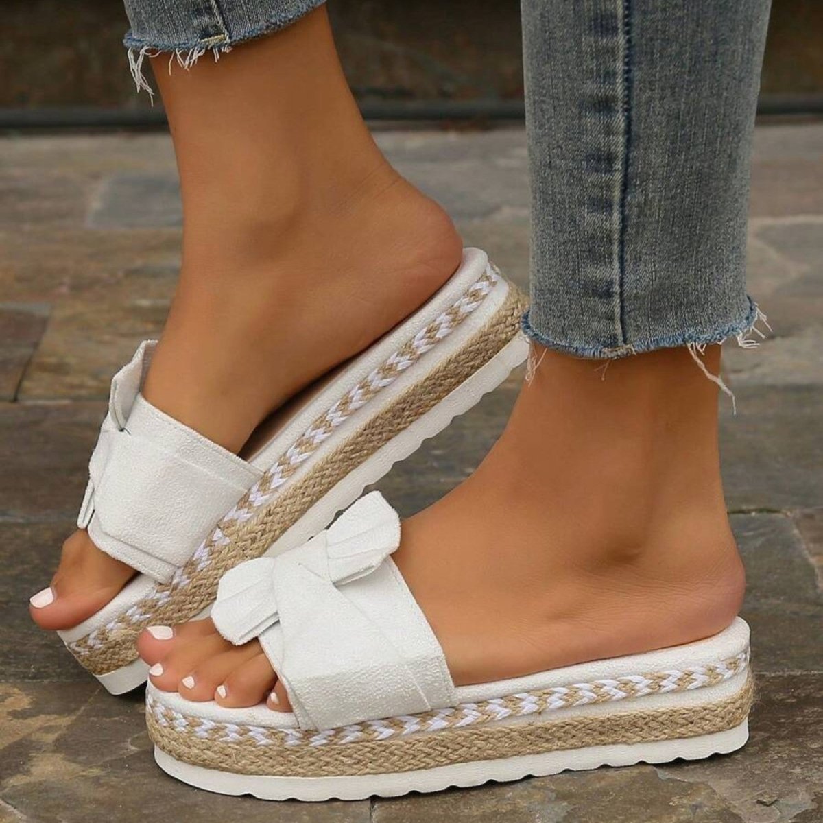 Bow Platform Comfort Sandals - Orthopedic Sandals - Wild Eye Vision
