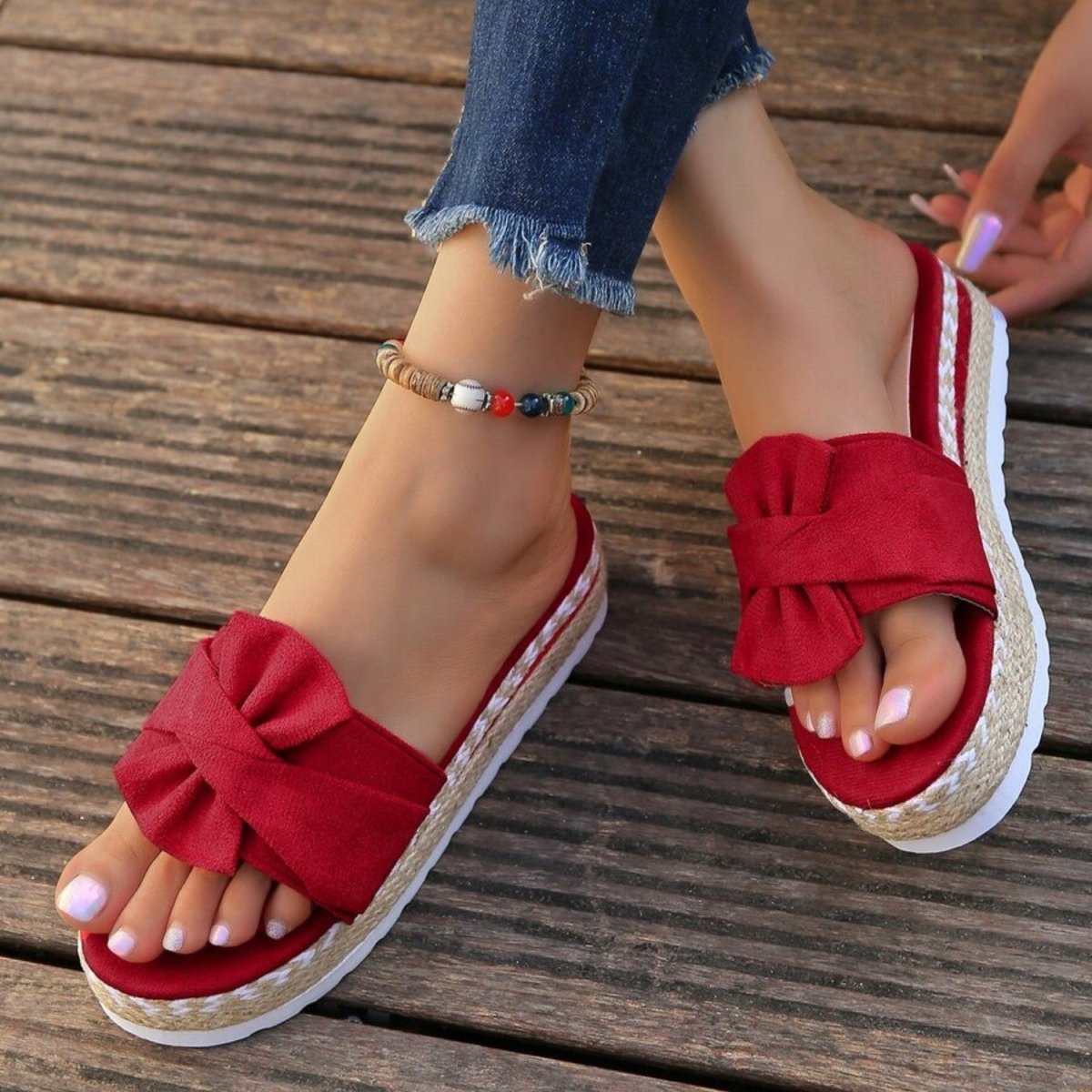 Bow Platform Comfort Sandals - Orthopedic Sandals - Wild Eye Vision