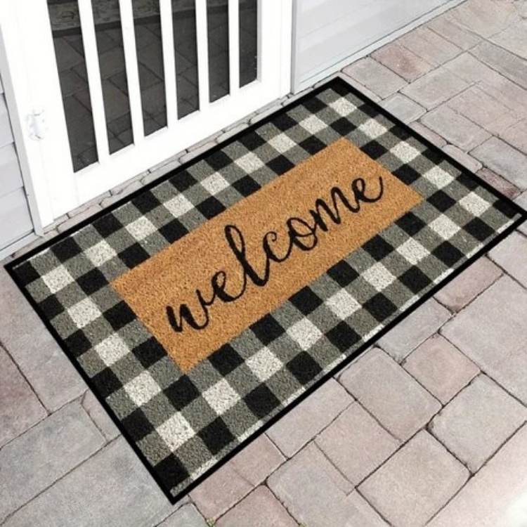Buffalo Check Welcome Mat - Mat - Wild Eye Vision