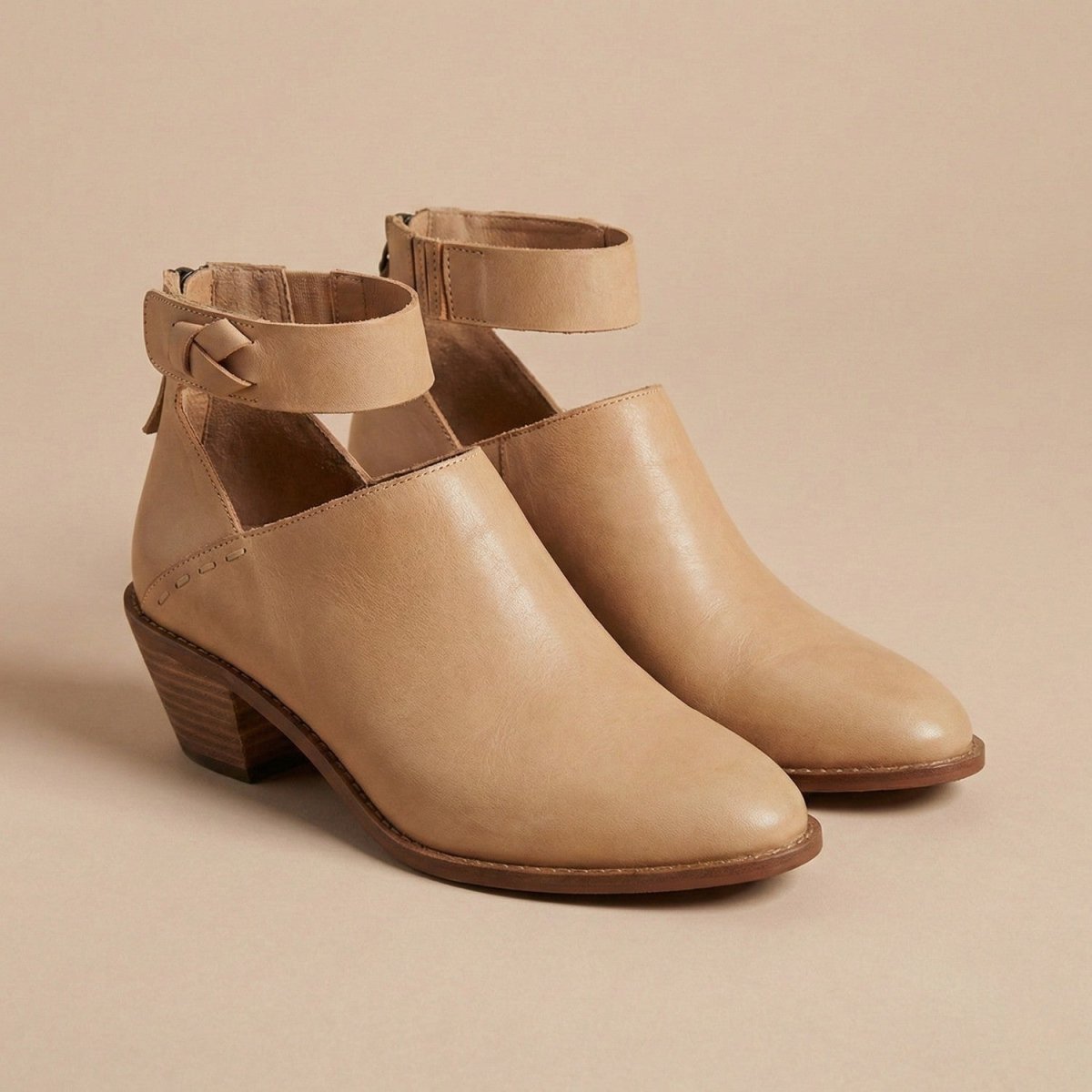 Chic Block Heel Ankle Boots - Ankle Boots - Wild Eye Vision