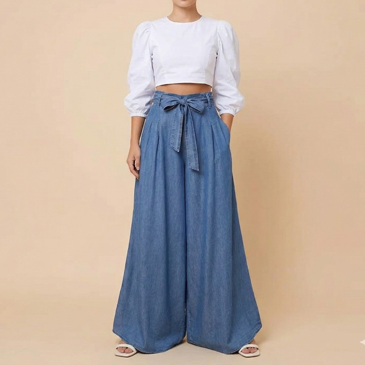 Chic High Waist Denim Skirt - Skirt - Wild Eye Vision
