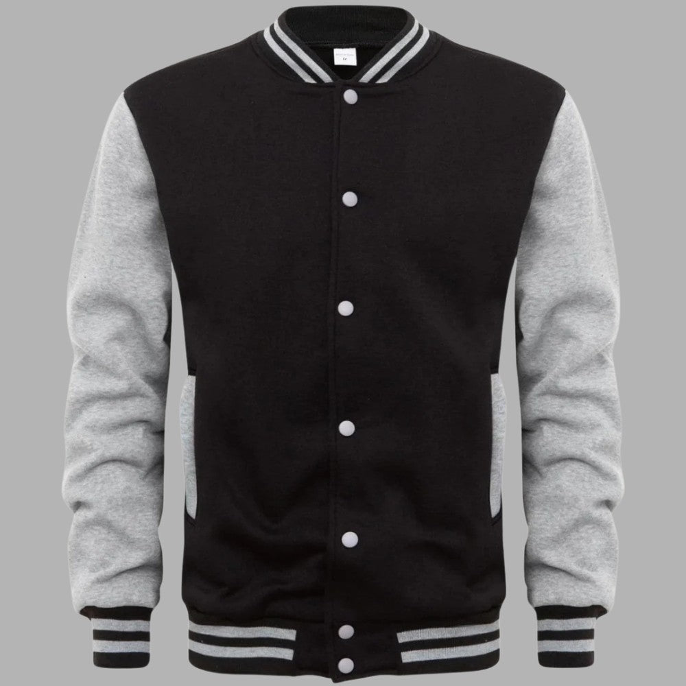 Classic Two - Tone Baseball Jacket - Men's Baseball Jacket - Wild Eye Vision