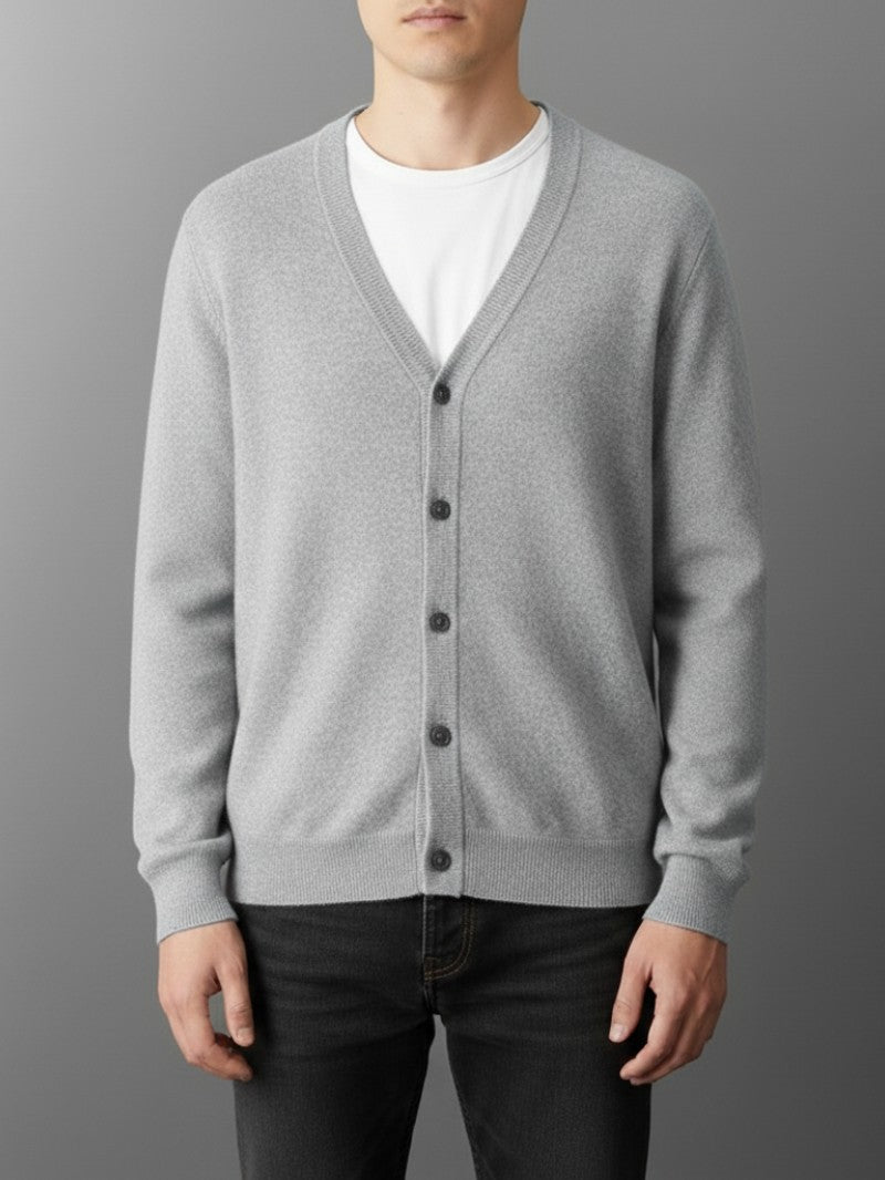 Classic V - Neck Button Cardigan - Men Cardigan - Wild Eye Vision