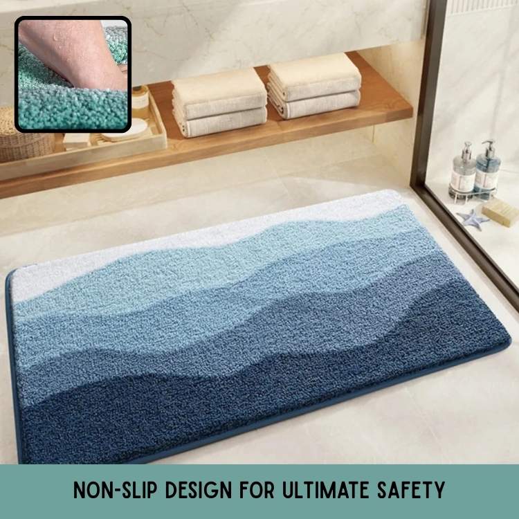 CoastalWave Microfibre Bathroom Mat - Bathroom Mat - Wild Eye Vision