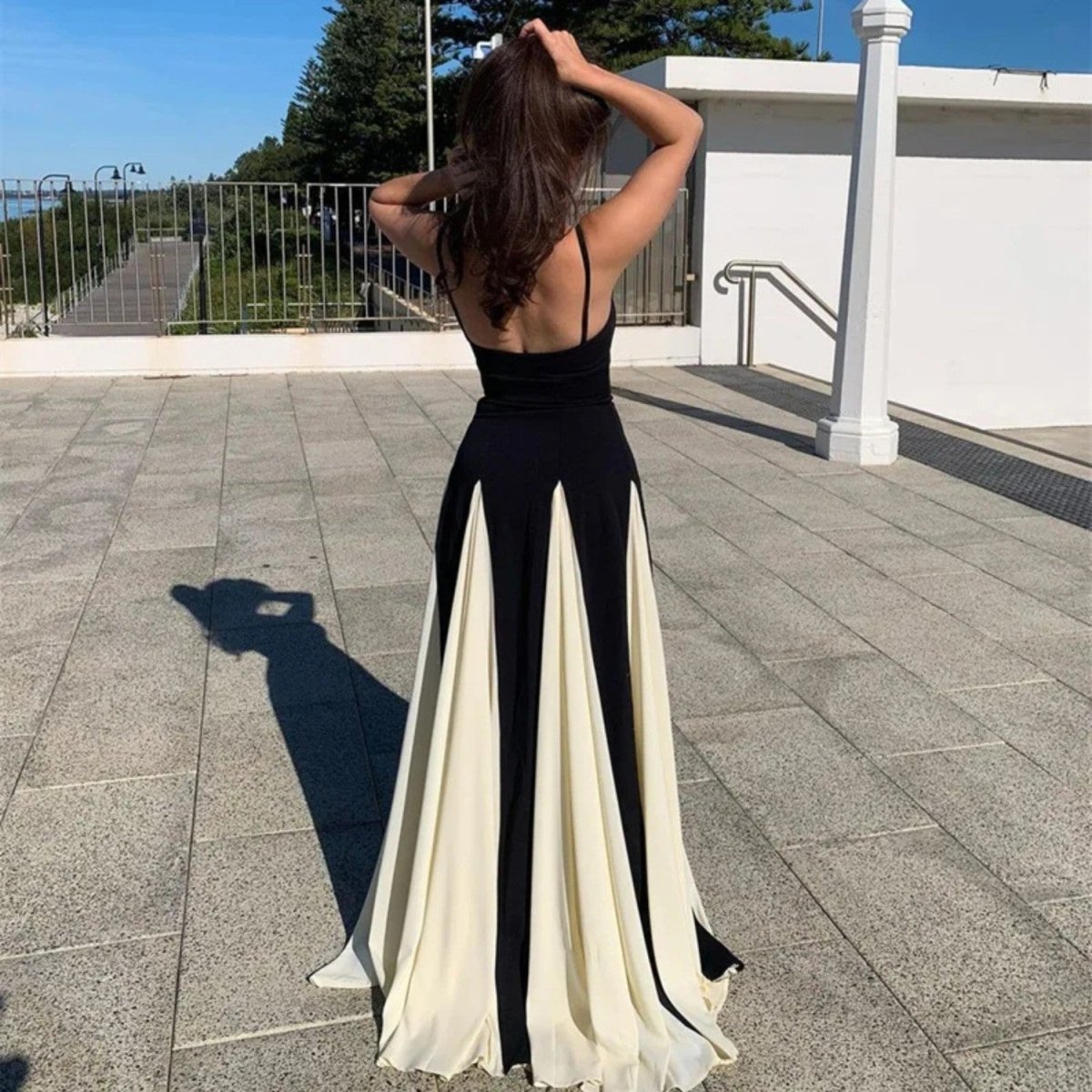 Color Block Maxi Dress - Maxi Dress - Wild Eye Vision