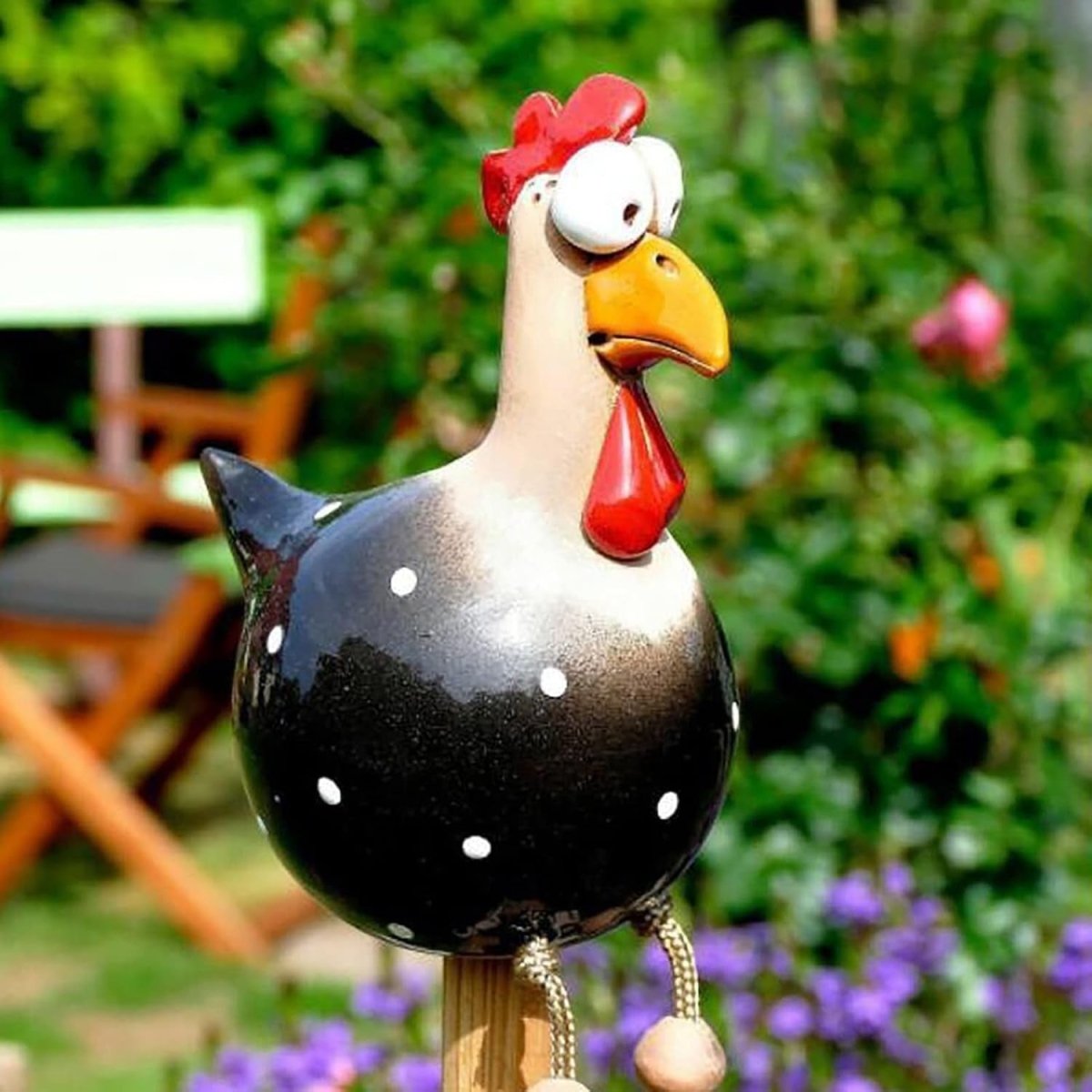 Colorful Garden Chicken Figurines - Garden Chicken Decoration - Wild Eye Vision