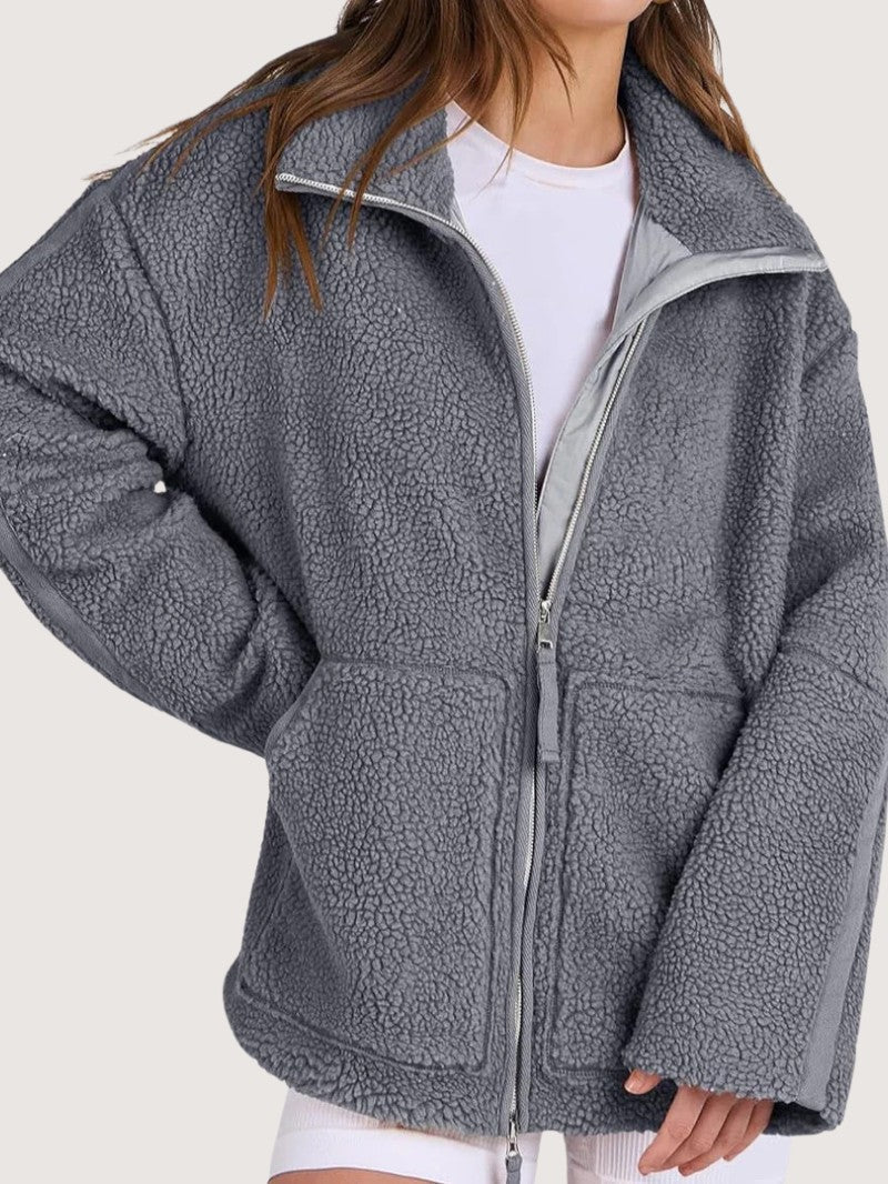 Cozy Zip - Up Fleece Winter Jacket - Women's Winter Jacket - Wild Eye Vision