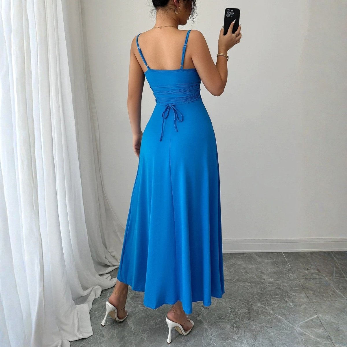 Elegant Fitted Strap Maxi Dress - Maxi Dress - Wild Eye Vision