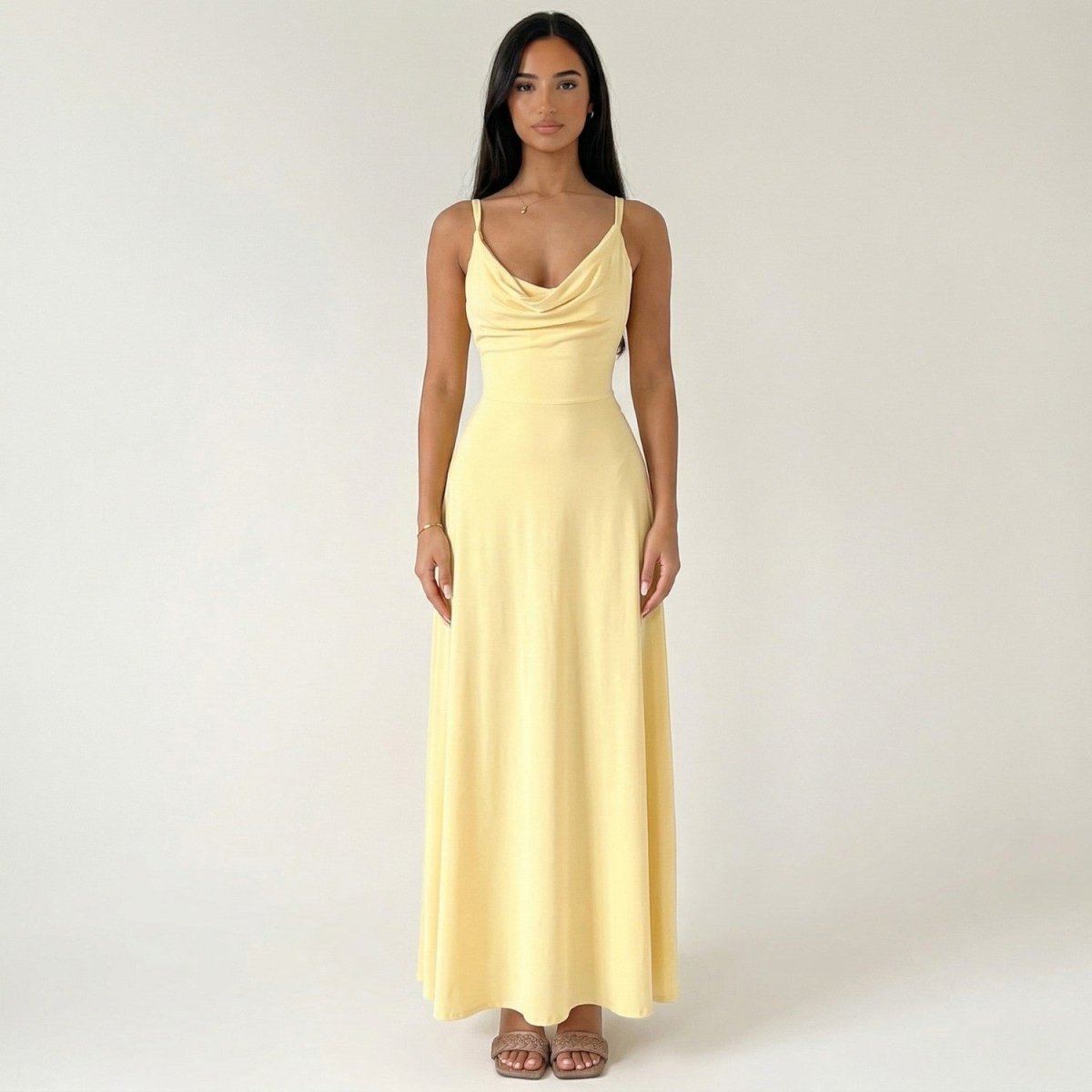 Elegant Fitted Strap Maxi Dress - Maxi Dress - Wild Eye Vision
